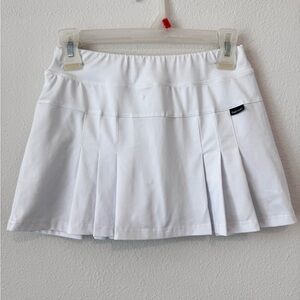 White tennis skirt!